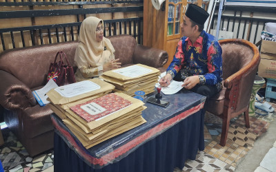 Monitoring dan Evaluasi Pengawas Madrasah Pastikan Pelaksanaan Ujian Berjalan Optimal di MTs Terpadu Berkah