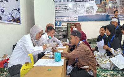 UPTD Puskesmas Menteng Gelar Skrining Kesehatan dan Edukasi PHBS sebagai Upaya Deteksi Dini Kesehatan Peserta Didik Baru MTs Terpadu Berkah Palangka Raya