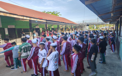Langkah Serentak, Jiwa Sehat: Pagi Ceria Bersama Keluarga Besar MTs Terpadu Berkah